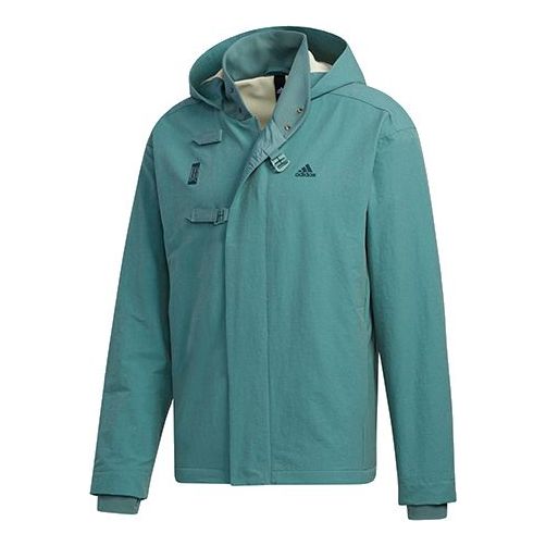 adidas Sports Hooded Jacket Men Green GM4467