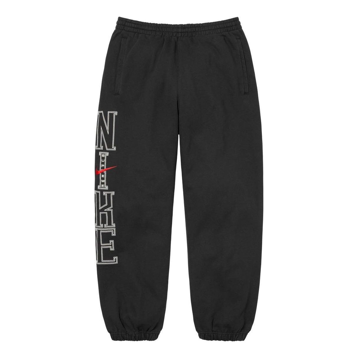 Supreme x Nike Sweatpants 'Black White' SUP-SS24-165