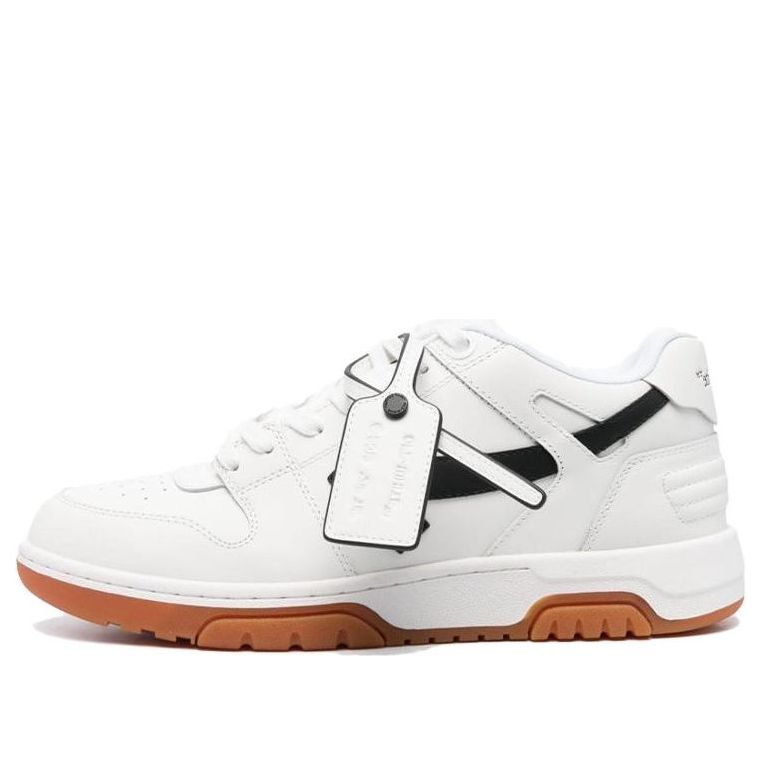 Off-White Out Of Office Low Leather Sneaker 'White Black' OMIA189F23LEA0030110