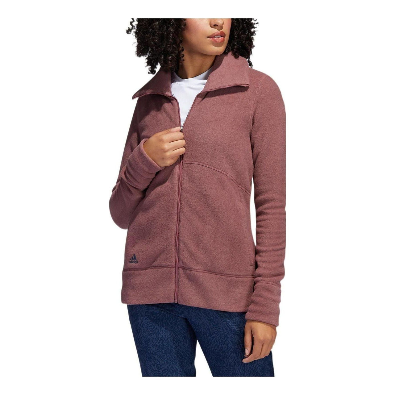 (WMNS) adidas Polar Fleece Jacket 'Burgundy' HG6984