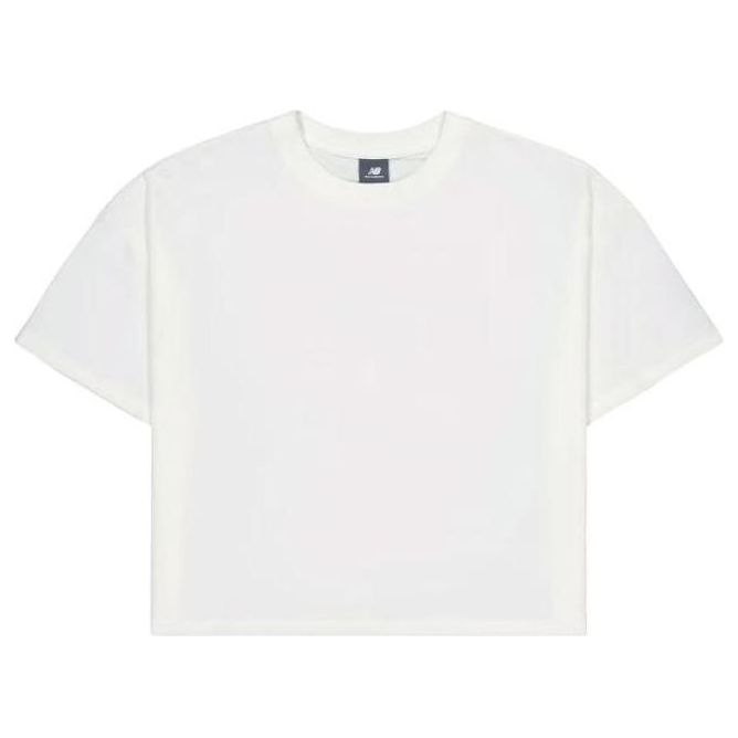 (WMNS) New Balance Cotton T-Shirt 'White' AWT31573-SST
