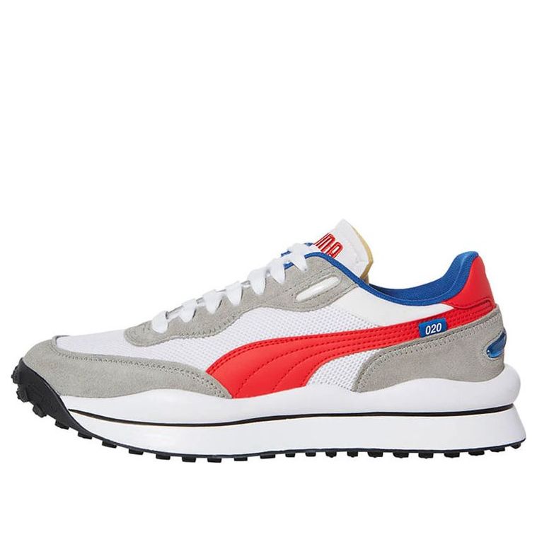PUMA Style Rider Play On SD Mesh 'White Scarlet' 382490-01