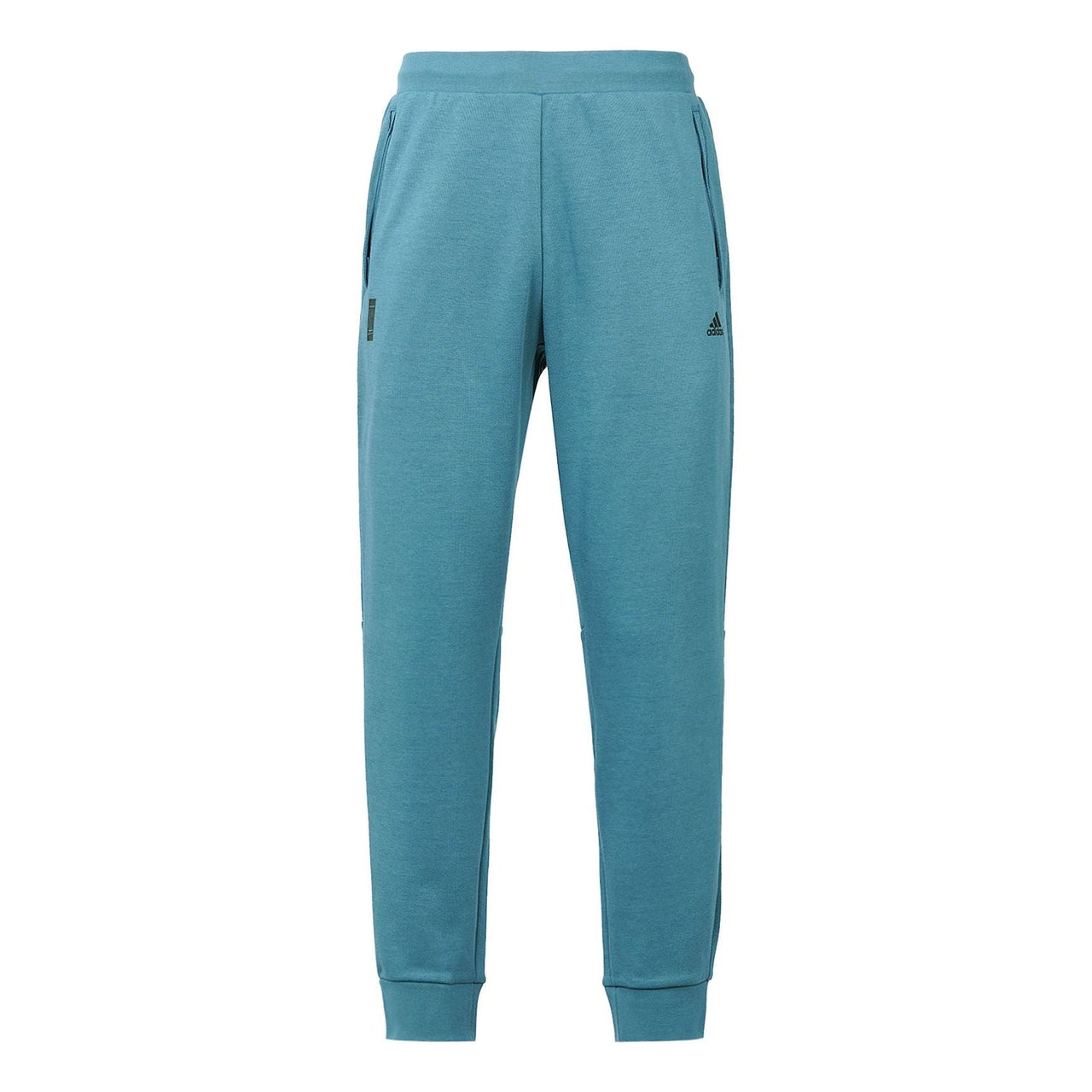 Men's adidas Wj Kn Reg Pnt Martial Arts Series Solid Color Running Sports Bundle Feet Long Pants/Trousers Blue H39292