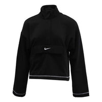 (WMNS) AS W Nike Sportswear SWSH Top HZ FLC BB Black CU6638-010
