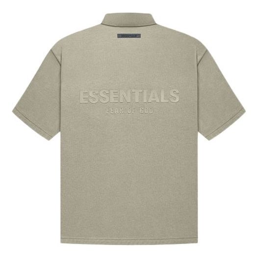 Fear of God Essentials FW21 Logo Polo Shirt 'Pistachio' FOG-FW21-005