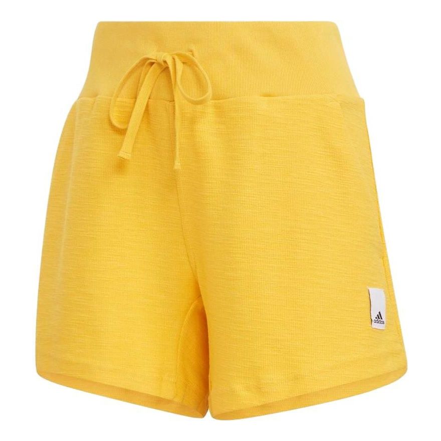 (WMNS) adidas Lounge Terry Loop Shorts 'Gold' HZ1603