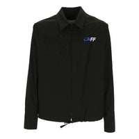 Off-White Exact Opp Zip Hybrid Shirt Jacket 'Black' OMGE008S23FAB0031001