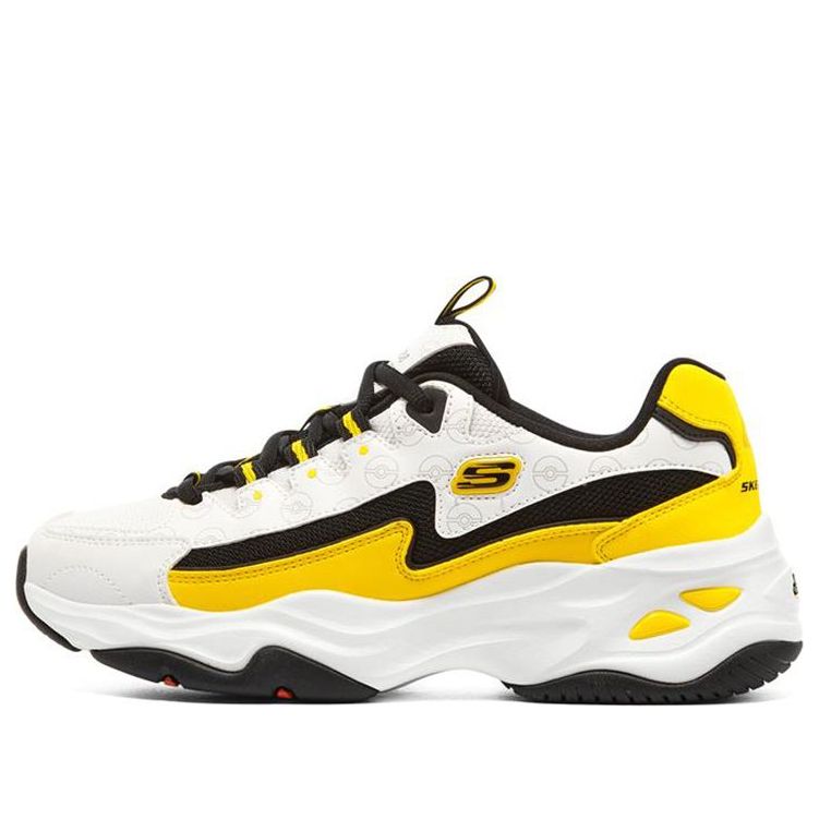(WMNS) Skechers D'Lites 4.0 'White Yellow' 800004-WYL