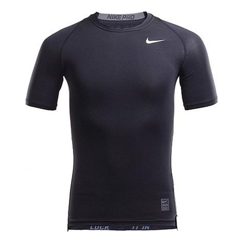 Nike Pro Cool T-shirt 'Black White' 826593-010