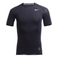 Nike Pro Cool T-shirt 'Black White' 826593-010