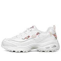 (WMNS) Skechers D'lites 1.0 'White Floral' 66666325-WHT