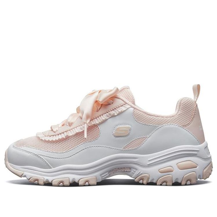 (WMNS) Skechers D'Lites 1.0 Sport Shoes Pink/White 66666193-PKW