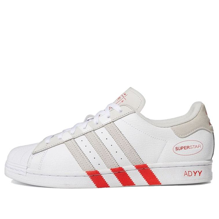 adidas Superstar 'Extended 3-Stripes White Red' GY0995