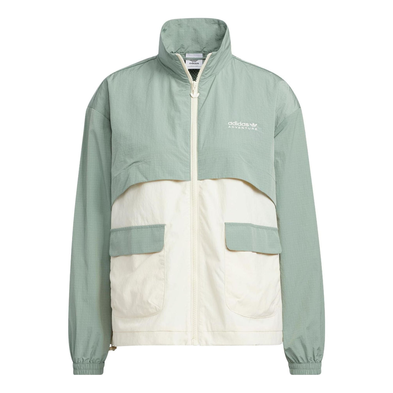 (WMNS) adidas Outdoor Windbreaker 'White Green' IK8618