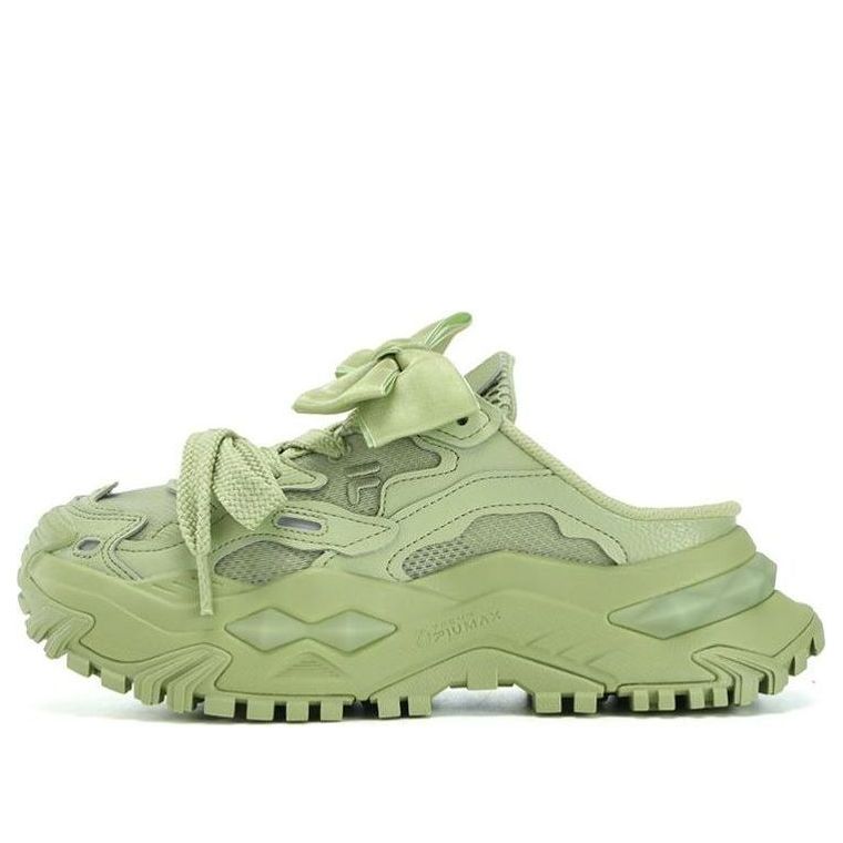 (WMNS) FILA FUSION Bianco Mule Slippers 'Green' T12W331302FWP