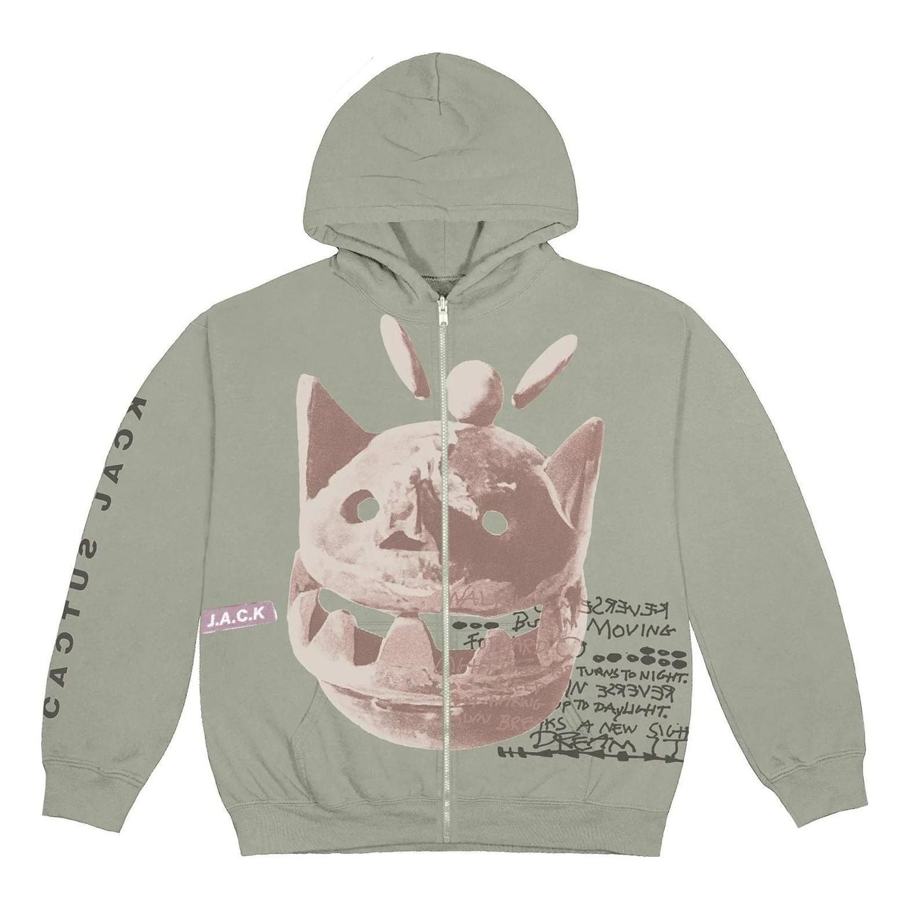 Travis Scott Cactus Jack New Sight Zip Up Hoodie 'Sage' CJFN-SS87