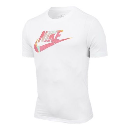 Nike Printing Large Logo Short Sleeve White CT5653-100