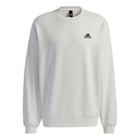 adidas Logo Sweat Sports Training Round Neck Pullover Gray H37068