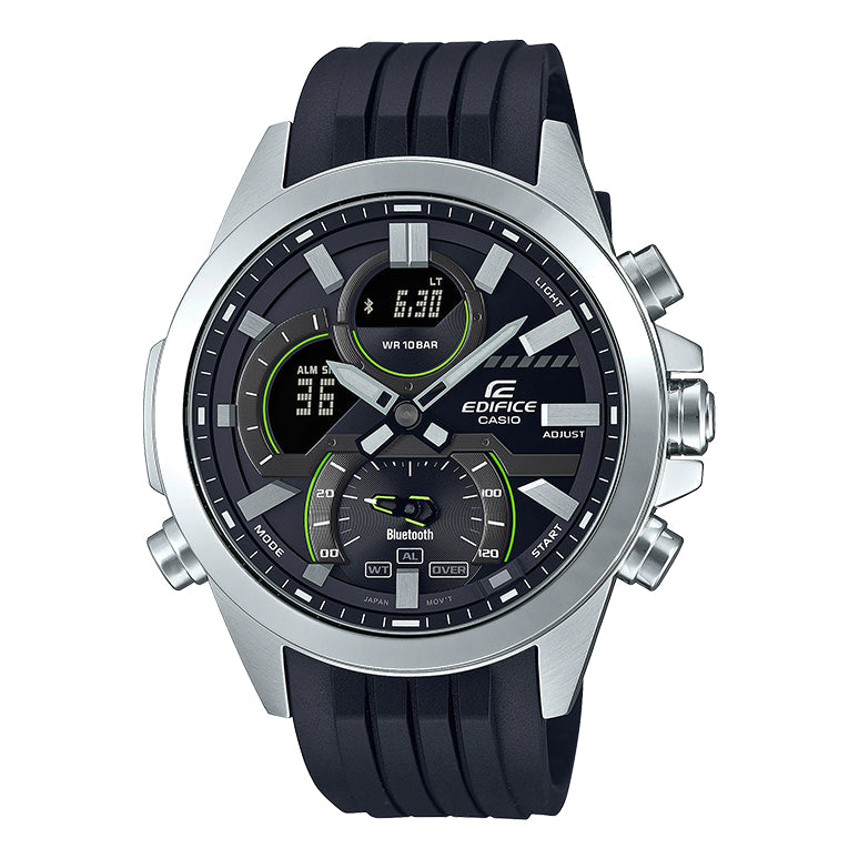 Men's CASIO edifice Series 2022 Luminous Stainless Steel Strap Watch Mens ECB-30P-1A