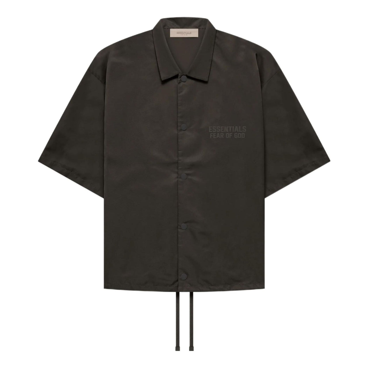 Fear of God Essentials FW22 SS Nylon Shirt 'Off Black' FOG-FW22-626