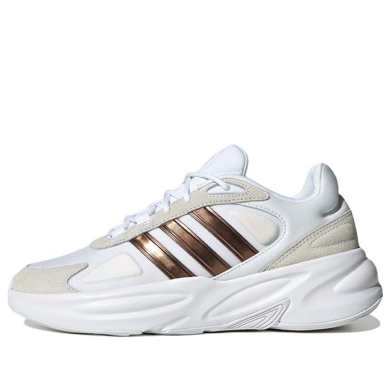(WMNS) adidas Ozelle Cloudfoam Lifestyle Running Shoes 'Cloud White Matte Gold' H06121
