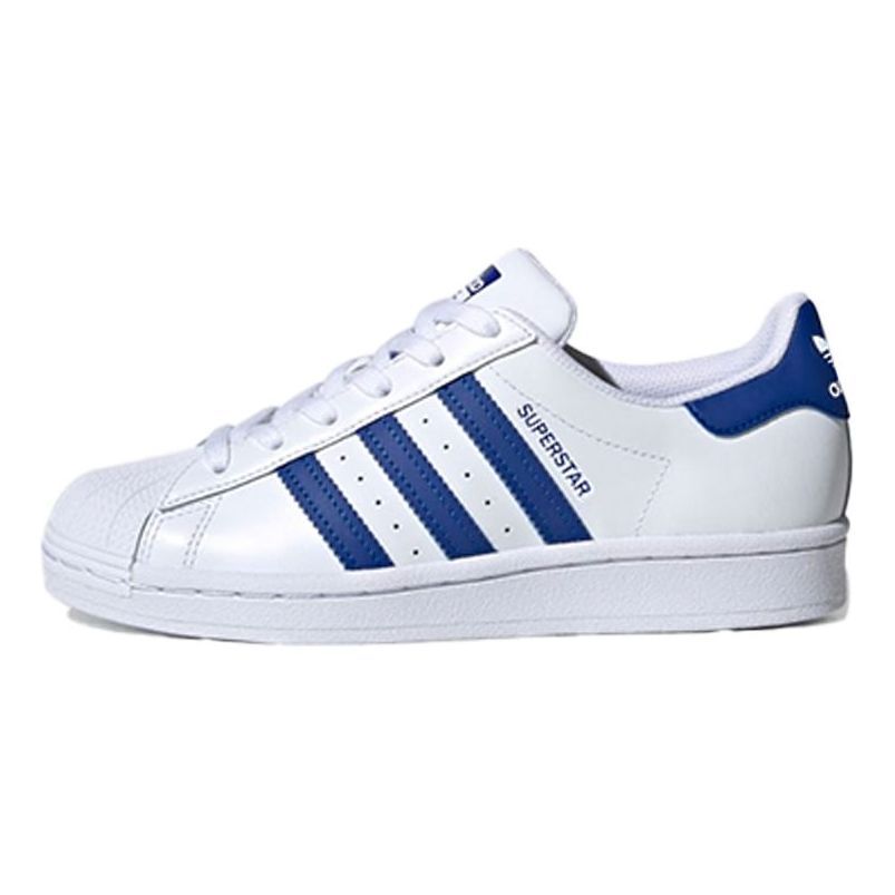 (GS) adidas originals Superstar J 'White Blue' FW0772