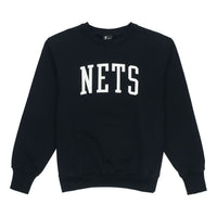 Nike MENS Letter Print Brooklyn Nets Crew-neck Black DD2961-010