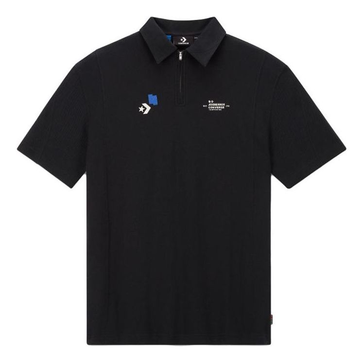 Converse x Ader Error Shapes Polo Shirt 'Black' 10025821-A01