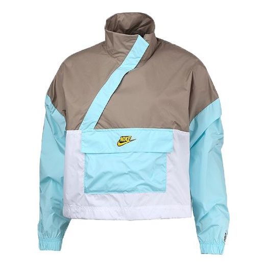 (WMNS) Nike Sportswear Woven Anorak Blue CU5971-342