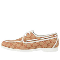 Gucci GG Canvas Boat Shoes 'Neutrals' 547641-KQWM0-8368