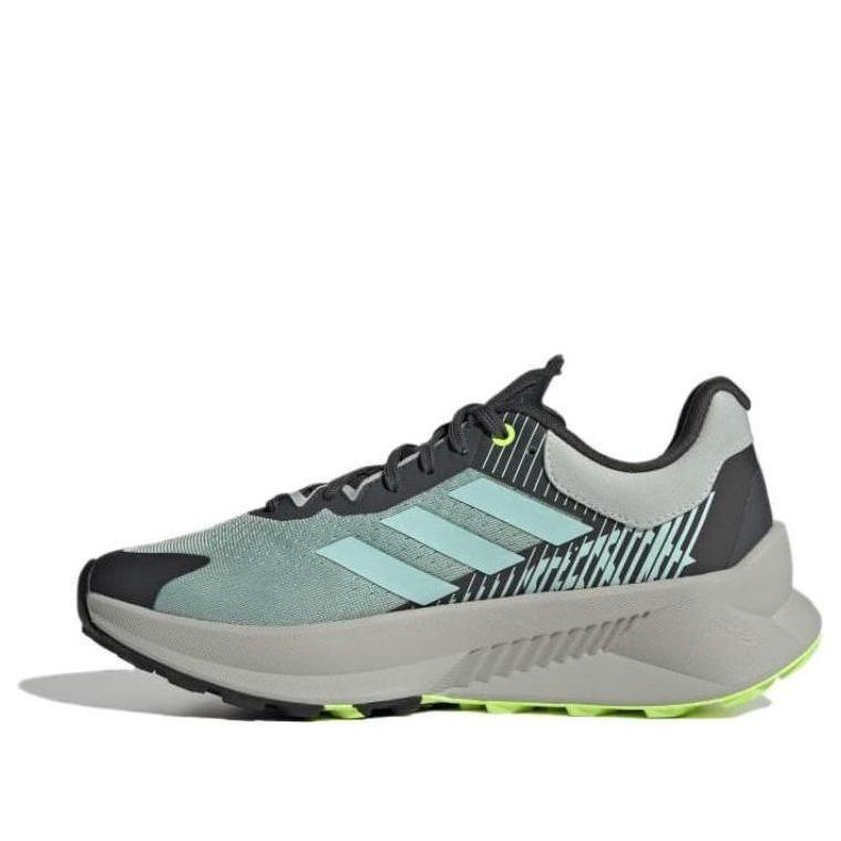 (WMNS) adidas Terrex Soulstride Flow GTX Shoes 'Wonder Silver Semi Flash Aqua Lucid Lemon' ID6715