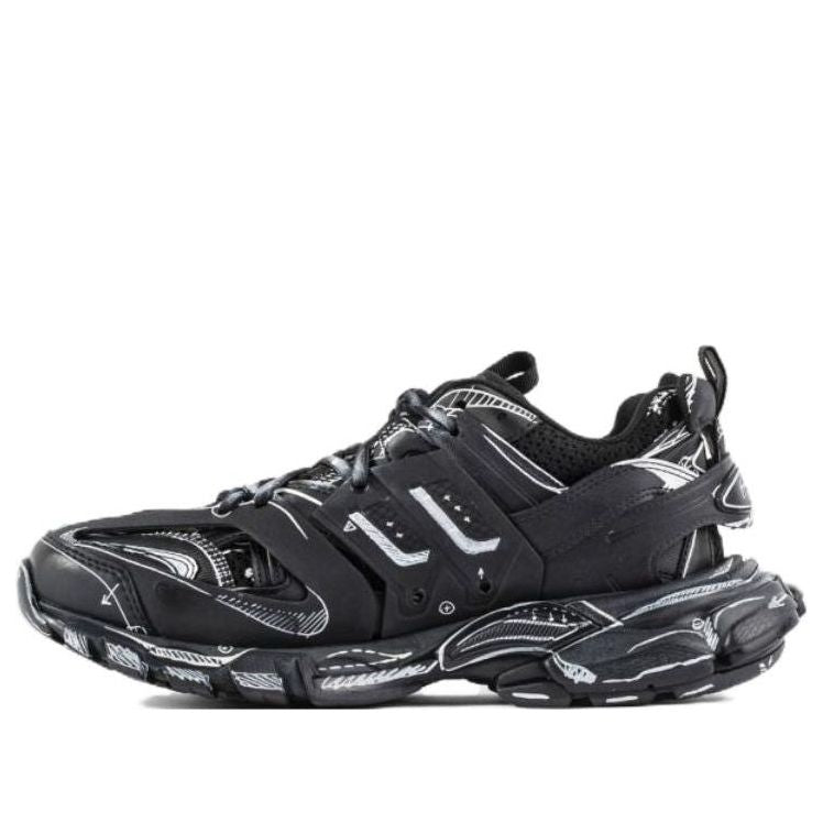 Balenciaga Track 1.0 Sneakers 'Black White' 542023W3SRA1090