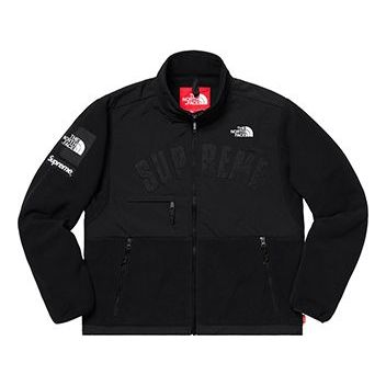 Supreme x The North Face Arc Logo Denali Fleece Jacket 'Black White' SUP-SS19-545