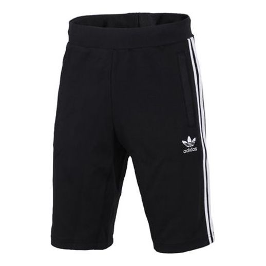 adidas originals Logo Printing Stripe Sports Shorts Black CE1542