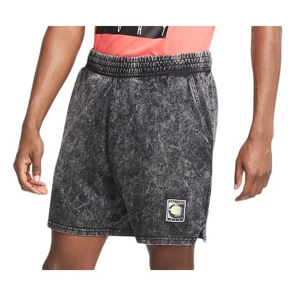Men's Nike Sportswear Knit Washed Shorts Black CV4356-060