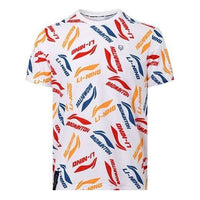 Li-Ning Badminton Series Full Print Logo Tee 'White Multi' AHSR867-1