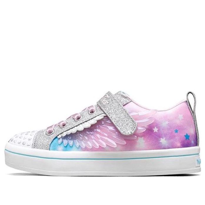(GS) Skechers Twi-lites 2.0 'Pink Blue Grey' 314432L-SMLT