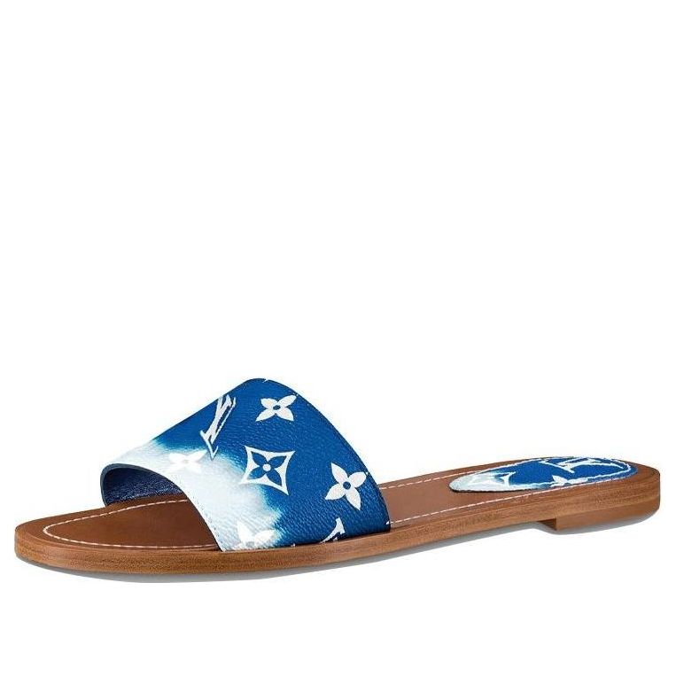(WMNS) LOUIS VUITTON Lock It Slides 'Blue Monogram' 1A7TO6