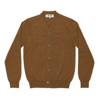 COMME des GARCONS PLAY Cardigan Pastel Series Sleeve Heart 'Pastel Camel' AZ-N092-051-3