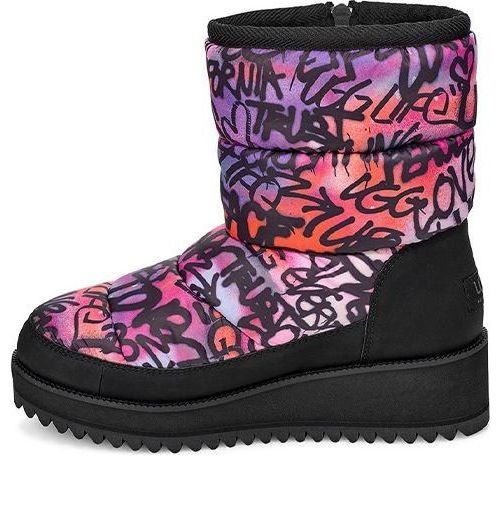 (WMNS) UGG Ridge Graffiti Pop Purple Black 1105715-MULT