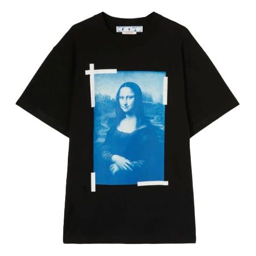 Off-White Monalisa Over Short-Sleeve Tee 'Black' OMAA038C99JER0021045