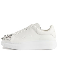 Alexander McQueen Leather Spike Larry Sneakers 'White' 705807WHTQQ9071