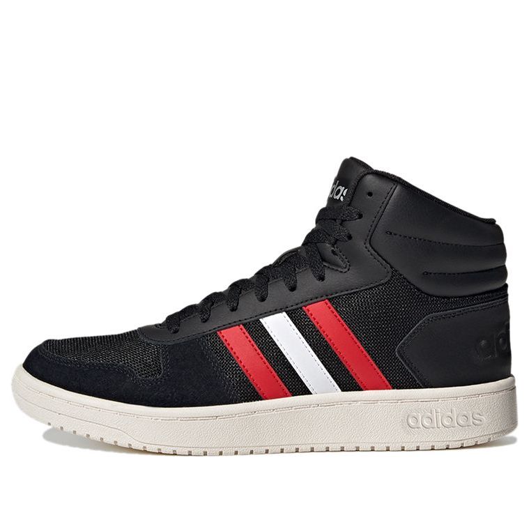 adidas Hoops 2.0 Mid 'Black Red White' FY5198