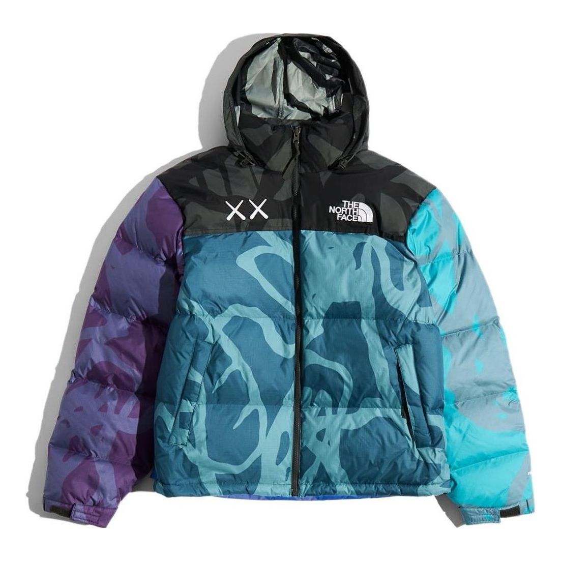 THE NORTH FACE x KAWS Retro 1996 Nuptse Jacket 'Monterey Blue' NF0A7WLU-75S