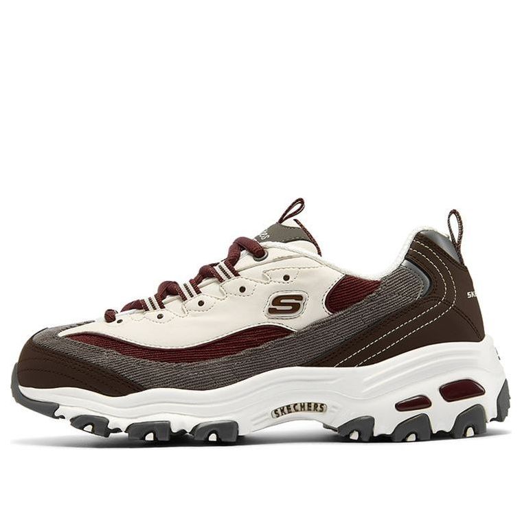 (WMNS) Skechers D'Lites 1.0 'Wine Red Brown' 149906-BUGY