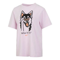 (WMNS) Nike AS W Nike Sportswear BF Tee Dog HBR Regal PINK DJ1846-695