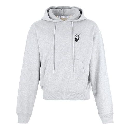 Men's Off-White FW21 Arrow Printing Pullover Gray OMBB037F21FLE0050810