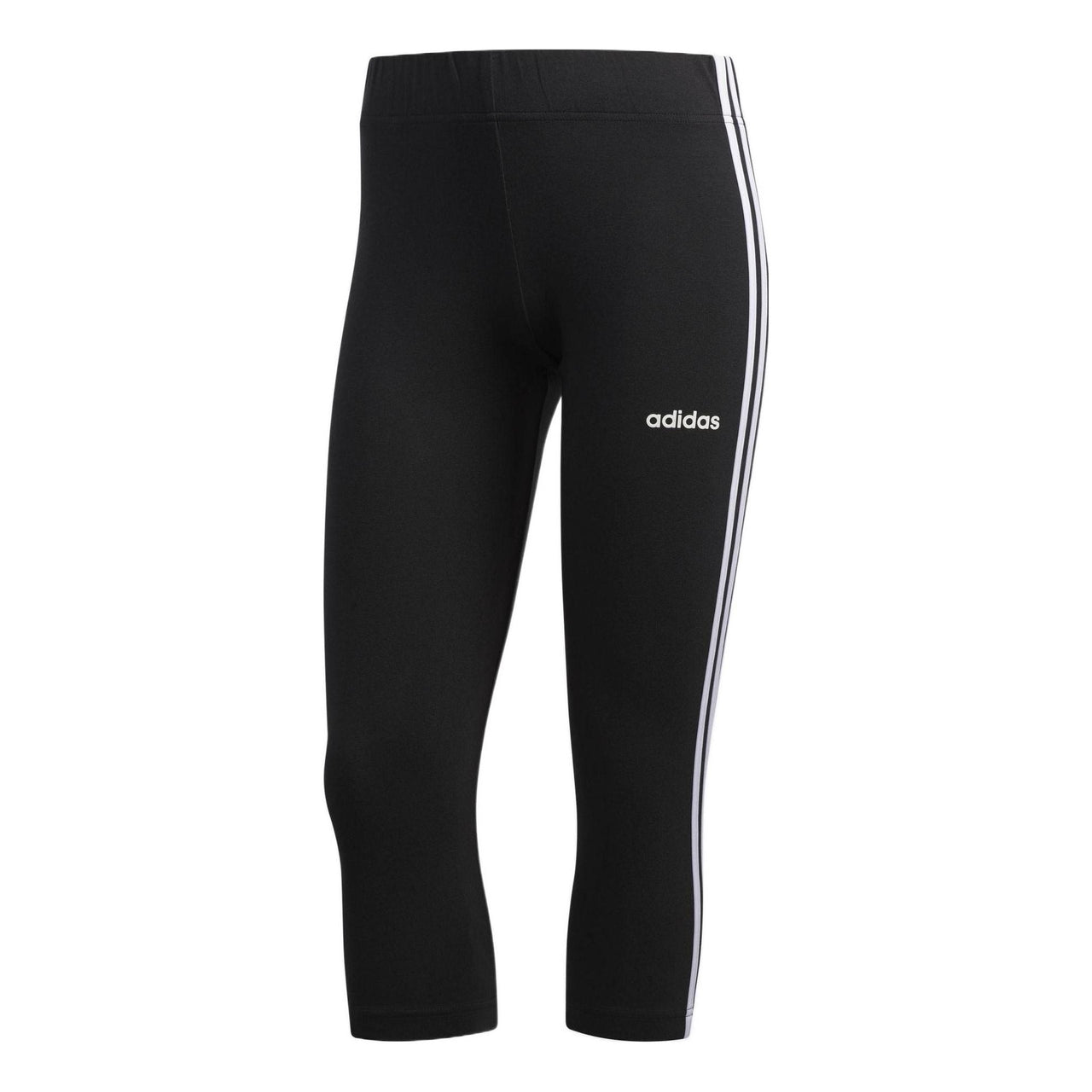 (WMNS) adidas 3-Stripes 3/4 Tights 'Black White' DZ8467