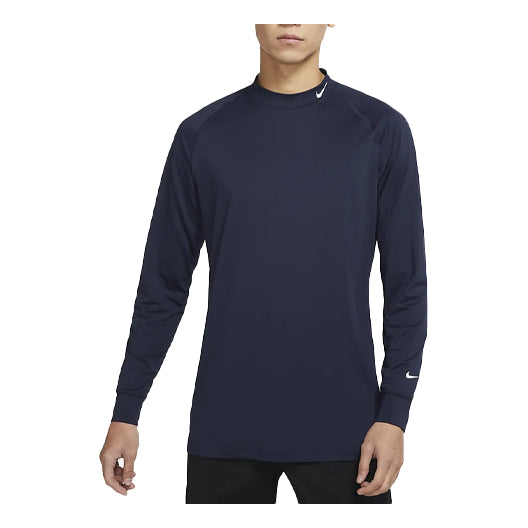 Nike SS22 Dri-FIT Uv Vapor Golf Sports Stand Collar Long Sleeves Obsidian Color CU9803-451