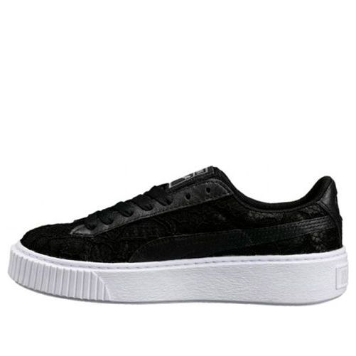 (WMNS) PUMA Basket Platform FO 'Black' 364091-02